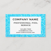 Carte De Visite Pool Service Business Card Template (Devant)
