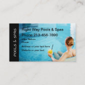 Carte De Visite Pools Et Spas (Devant)