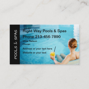 Carte De Visite Pools Et Spas