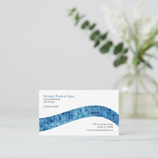Carte De Visite Pools et Spas (Debout devant)