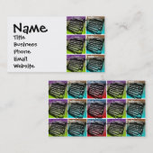 Carte De Visite Pop Art Cool pour écrivains et auteurs (Devant / Derrière)