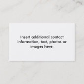 Carte de visite - Pop Art Hot Dog avec chips et D (Dos)