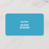 Carte De Visite Pop de gâteau (Dos)