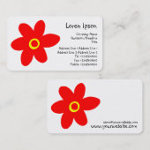 Carte De Visite Pop Flower II (Devant / Derrière)