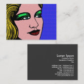 Carte De Visite Pop Girl (Devant / Derrière)
