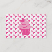 Carte De Visite Pop Heart Cupcake (Dos)