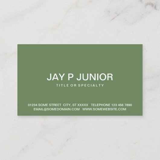 Carte De Visite pop up chinook camper rétro greens (Dos)