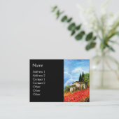 CARTE DE VISITE POPIES EN TOSCANE (Debout devant)