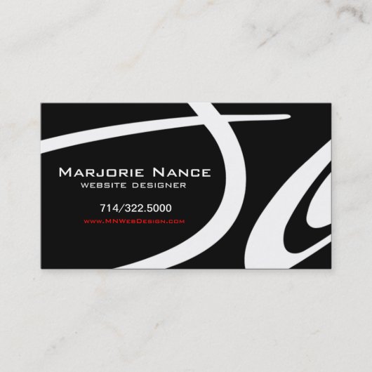 Carte De Visite Popp snob - concepteur de site Web (Devant)