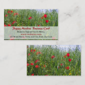 Carte de visite Poppy Meadow (Devant / Derrière)