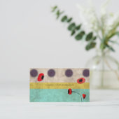 Carte De Visite Poppy pois (Debout devant)
