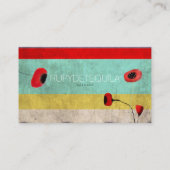 Carte De Visite Poppy pois (Dos)