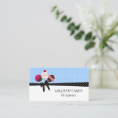 Carte De Visite Pops de gâteau Bleu (Debout devant)