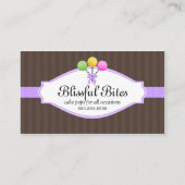 Carte De Visite Pops de gâteau colorés (Devant)