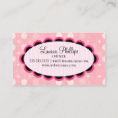 Carte De Visite Pops de gâteau de cuisson (Dos)