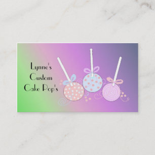 Carte De Visite Pops de gâteau pastel