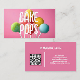 Carte De Visite Pops de gâteau QR