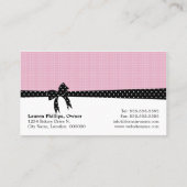 Carte De Visite Pops de gâteau rose (Dos)