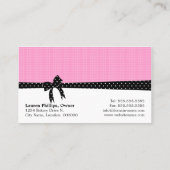 Carte De Visite Pops de gâteau rose (Dos)