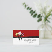 Carte De Visite Pops de gâteau rouges (Debout devant)