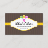 Carte De Visite Pops de gâteaux colorés (Devant)