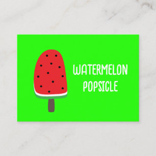 Carte De Visite Popsicle de pastèque