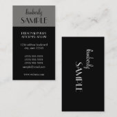 Carte De Visite Populaire (Devant / Derrière)