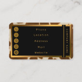 Carte De Visite Populaire Vache Faux Cuir Elégante Collection (Dos)