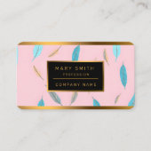 Carte De Visite Popular Feathers Luxury Boho Collection (Devant)