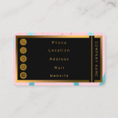 Carte De Visite Popular Feathers Luxury Boho Collection (Dos)