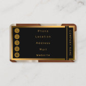 Carte De Visite Popular Luxury Elegant Faux Cow Leather Collection (Dos)