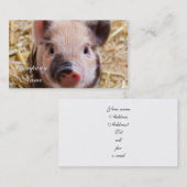 Carte De Visite Porcelet (Devant / Derrière)