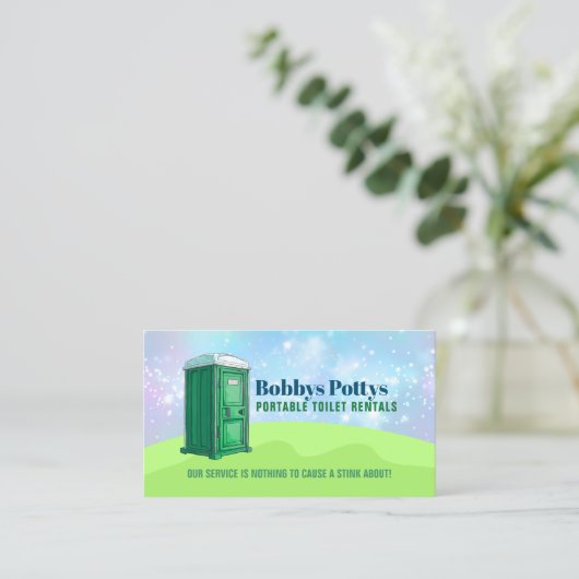 Carte De Visite Port a Potty Slogans (Debout devant)