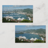 Carte De Visite Port à St. Thomas Îles Vierges américaines (Devant / Derrière)
