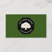 Carte De Visite Port vert de Tree Landscaper Landscaping Emblem (Devant)