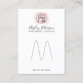 Carte De Visite Porte-bijou rose brosse (Devant)