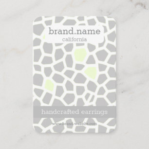 Carte De Visite Porte-bijoux artisanal Gray Skin Snake