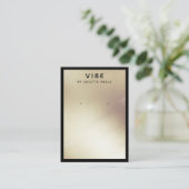 Carte De Visite Porte-bijoux en or satiné peint (Debout devant)