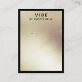 Carte De Visite Porte-bijoux en or satiné peint (Devant)