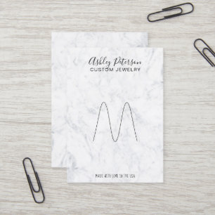 Carte De Visite Porte-bijoux minimaliste en marbre