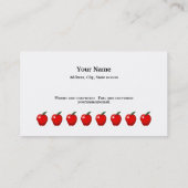 Carte de visite Porte - bloc des pommes de l'ensei (Dos)