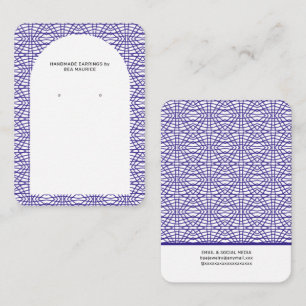 Carte De Visite Porte- Boucles d'Oreilles Moderne