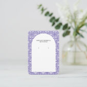 Carte De Visite Porte- Boucles d'Oreilles Moderne (Debout devant)