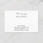Carte De Visite Porte-Bracelet Ajouter Votre Logo (Dos)