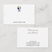 Carte De Visite Porte-Bracelet Ajouter Votre Logo (Devant / Derrière)