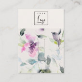 Carte De Visite Porte-cheveux à pinceau rose doux violet (Devant)