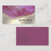 Carte De Visite Porte de châssis professionnel feuille d'or (Devant / Derrière)