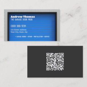 Carte De Visite Porte de garage QR