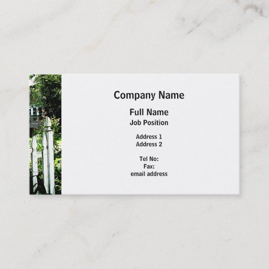 Carte De Visite Porte de jardin (Devant)