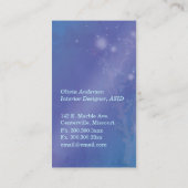 Carte De Visite "Porte de l'aube" Bijou Arbres floraux (Dos)